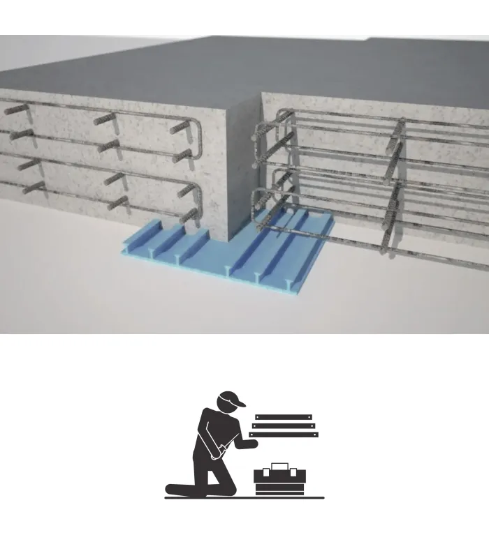 Taśma Uszczelniająca - TYP AA200 PVC-P NB - ROLKA 25MB - Do Przerw Roboczych Zewnętrzna - BESAFLEX