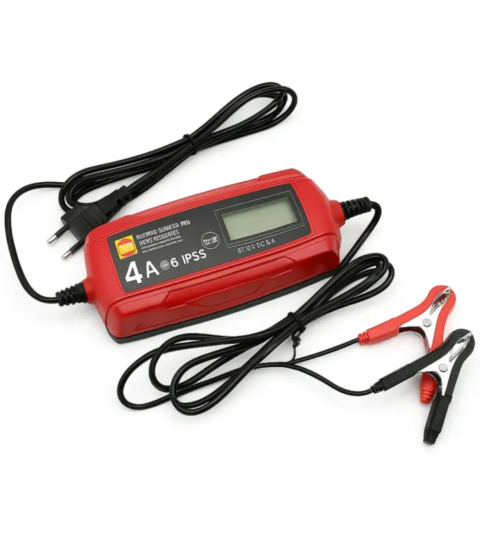 PROSTOWNIK SAMOCHODOWY AUTOMATYCZNY Z LCD - 6V/12V 4A TUV GS