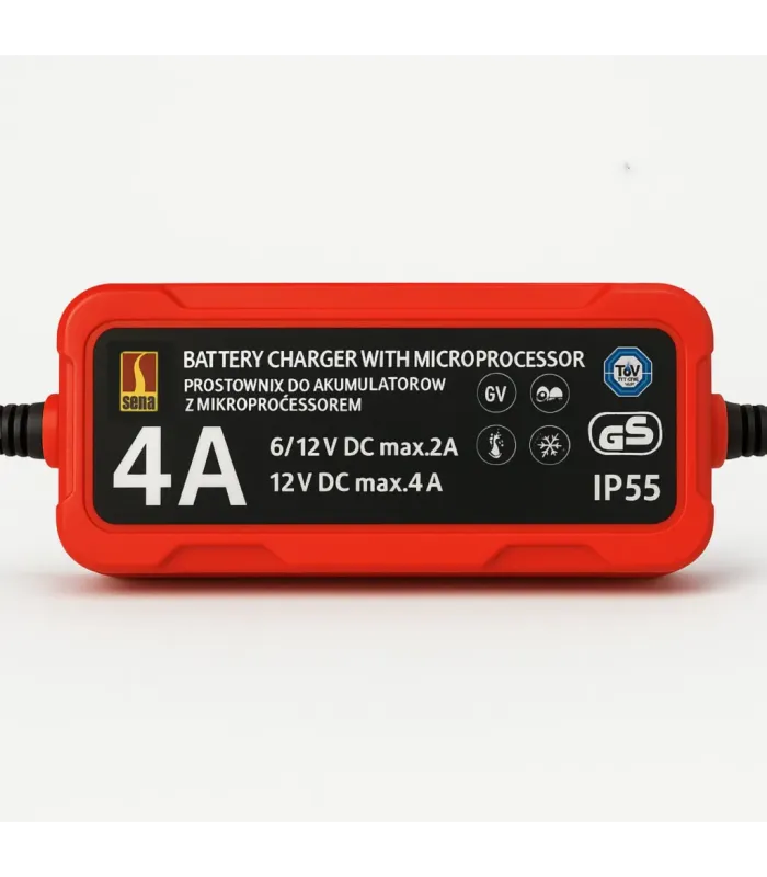 PROSTOWNIK SAMOCHODOWY AUTOMATYCZNY - 6V/12V 4A IP55 TUV GS