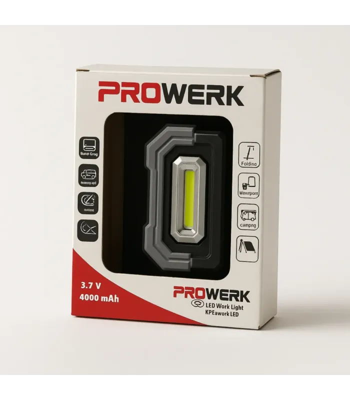 LAMPA WARSZTATOWA LED - 2W1 POWERBANK -  HALOGEN REFLEKTOR NAŚWIETLACZ
