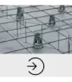 Podkładka Dystansowa z drutu - 140 mm (Zet-14) - do zbrojenia górnego - 1 OPAK  25 SZTUK / 60MB