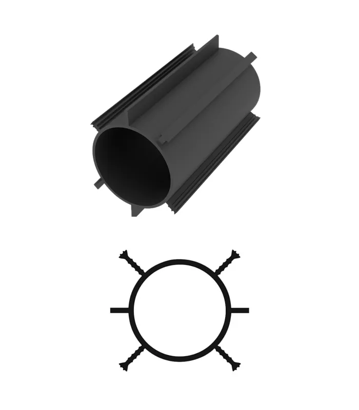 Rura do rys wymuszonych BESAFLEX S2 (35-50cm) - Długość 3 mb