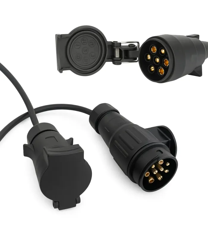 ADAPTER PRZYCZEPY 13 NA 7 PIN - PRZEJŚCIÓWKA KABEL REDUKCJA HAKA WTYK 13/7 HQ